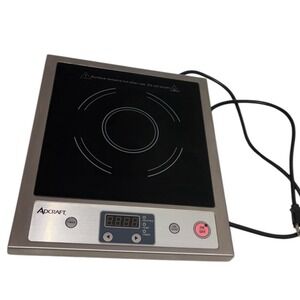 Countertop Induction Range Cooker Adcraft IND-A120V Slim Stainless Steel 120V